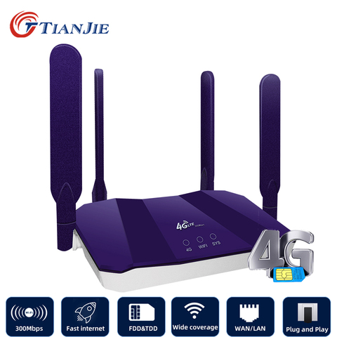 TIANJIE 4g Router Wifi Wi Fi Modem Wi-fi Lte Access Point Mobile Cpe antenna Hotspot Outdoor Bridge With A Sim Card Slot ► Photo 1/6