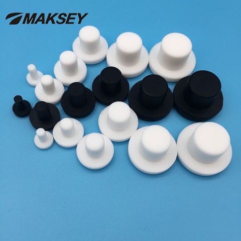 MAKSEY Rubber Male Hole caps Silicone T type Plug Stopper 6.5mm 7mm 7.5mm 8mm 8.5m Plastic Round Test Tube end caps Gap Masking ► Photo 1/6