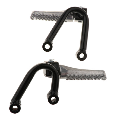 1 Pair Motorcycle Footpegs Rear Passenger Foot Pegs Foot Rests Pedal Bracket Mount Universal Aluminum ► Photo 1/6