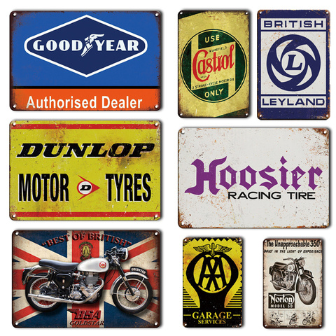 Vintage British Leyland Tinplate Painting Poster Garage Services Metal Sign Decorative Plaque Retro Garage Club Art Wall Decor ► Photo 1/6