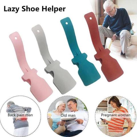 1PC Lazy Shoe Helper Unisex Wear Shoe Horn Helper Shoehorn Shoe Easy on and off Shoe Sturdy Slip Aid Tool Shoe Horn Shoe Lifter ► Photo 1/6