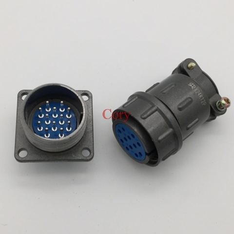 1PC Aviation connector 24mm plug connector CX24 circular connector 12/19/20/26 pin Male & Female plug socket ► Photo 1/4