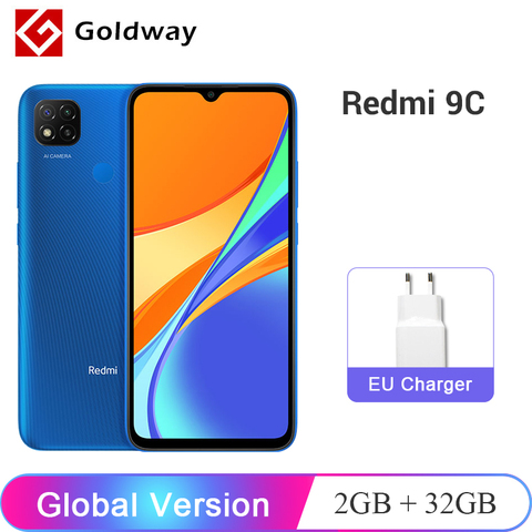 Global Version Xiaomi Redmi 9C 9 C 2GB 32GB / 3GB 64GB Smartphone Helio G35 Octa Core 6.53