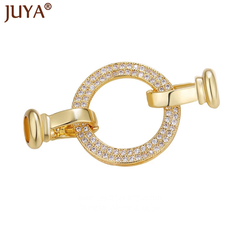 Trendy Rhinestone Connectors Pearl Necklace Fastener Clasps Agate Bracelets Jewelry Components Supplies ► Photo 1/6