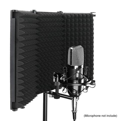 Studio Microphone Isolation Shield Foldable High Density Recording Studio ► Photo 1/6