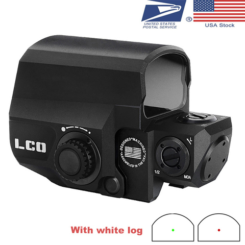 Dropshipping US Stock  LCO Tactical Red Dot Sight Rifle Scope Hunting Scopes Reflex Sight With 20mm Rail Mount Holographic Sight ► Photo 1/6