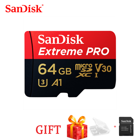 Extreme Pro SanDisk256G 128GB 64GB 32GBmicroSDHC SDXC UHS-I Memory Card micro SD Card TF Card 170MB/s Class10 U3 With SD Adapter ► Photo 1/6