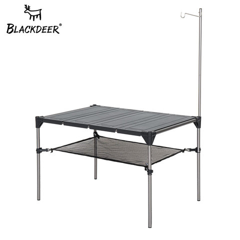 BLACKDEER Outdoor Camping Desk Aluminum Alloy Folding Table Portable Picnic Fishing Beer Table Lightweight Rain-Proof Detachable ► Photo 1/6