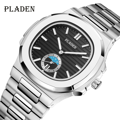 Luxury Men's Watches Hot Stylish Silver Watch High Quality Quartz Movement 316L Stainess Steel Clock Automatic Date Wristwatch ► Photo 1/1