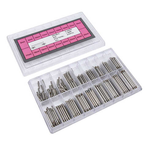 270Pcs/Box 8-25mm Watchmaker Watch Spring Bars Strap Link Pins Repair Tools ► Photo 1/6