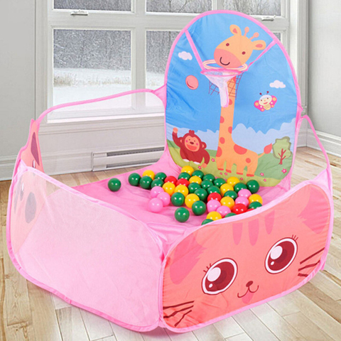 Portable Kids Playpen Baby Pool Balls Carton Indoor Outdoor Children's Playpen Folding Playground Baby Ball Pool Children Fence ► Photo 1/6