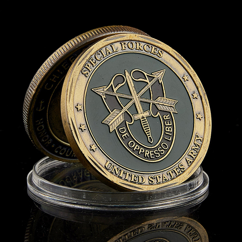 United States Army Special Forces Faithful and True Green Berets Liberty Freedom Coin Collection ► Photo 1/6