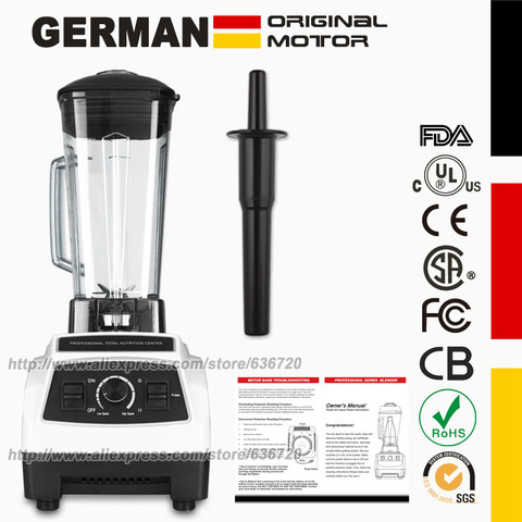EU/US/UK/AU Plug GERMAN Original Motor professional Blender, smoothies juicer, Food Processor with BPA FREE Blender Jar(64 oz) ► Photo 1/6