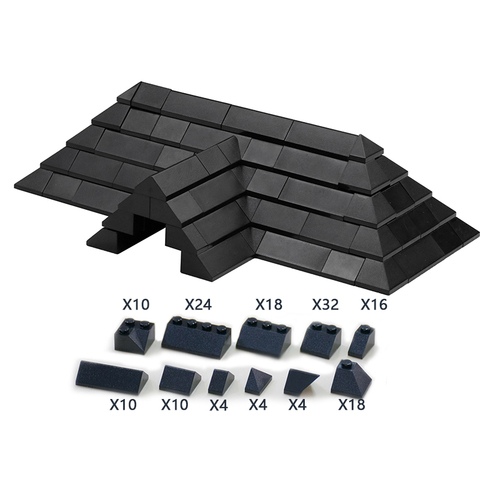 DIY Roof Tiles Pack  brick pack enlighten block brick set Compatible With Other Assembles Particles No instruction ► Photo 1/5