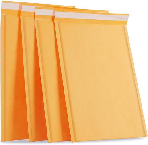 50pcs/lot Bubble Envelope bag yellow Bubble PolyMailer Self Seal mailing bags Padded Envelopes For Magazine Lined Mailer ► Photo 1/6