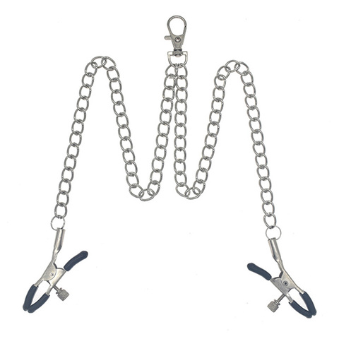 Key Clip Chain Nipple Clamps Clit Pincher Nipple Clip On Sex Bondage Boob Clitoris Clamp Clips Adult Toys For Woman ► Photo 1/6