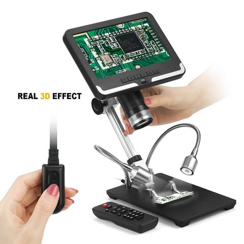 Andonstar AD206  LCD Digital Microscope with  screen 7 inch for PCB Phone Repair Soldering Tool Industrial Maintenance Magnifier ► Photo 1/6