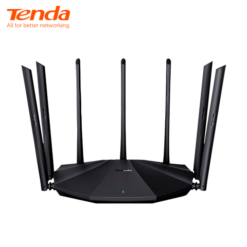 Tenda AC23 AC2100 Router Gigabit 2.4G 5.0GHz Dual-Band 2033Mbps Wireless Router Wifi Repeater with 7 High Gain Antennas Wider ► Photo 1/6