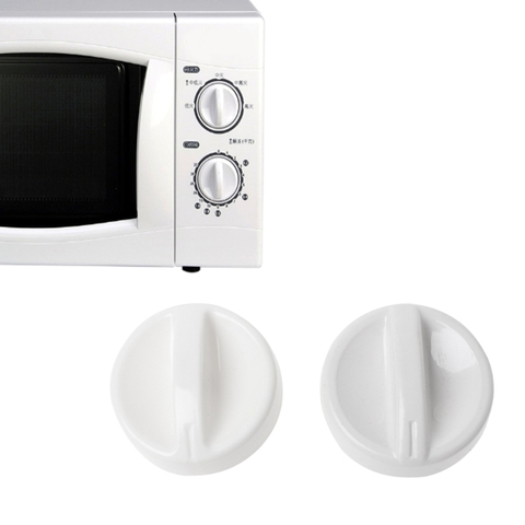 2Pcs Universal Microwave Oven Plastic Spool Rotary Knob Timer Control Switch New Y98B ► Photo 1/6