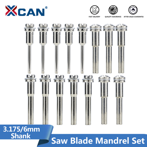 XCAN 3.175/6mm Shank Polishing Wheel Mandrels Set 5pcs Cutting Disc Extension Rod Connective Rod For Dremel Rotary Tool ► Photo 1/6