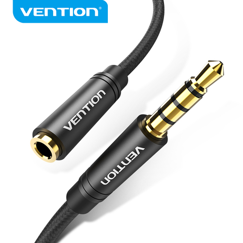 Vention Aux Extension Cable Audio 3.5mm Jack Male to Female Cable for Huawei P20 Headphone MP3 MP4 Player PC Extender Aux Cable ► Photo 1/6
