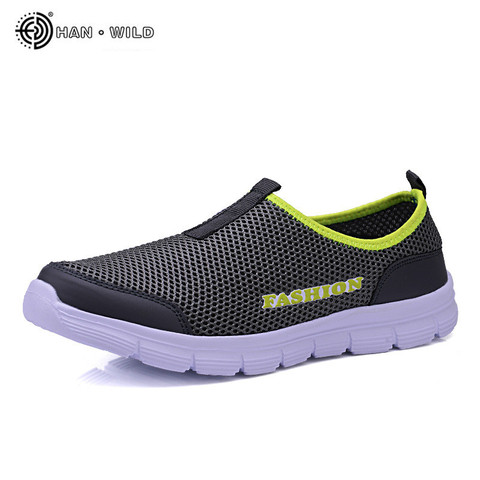 Summer Mesh Shoes Men Sneakers Plus Size Lightweight Breathable Walking Footwear 2022 New Slip-On Comfortable Casual Men's Shoes ► Photo 1/6