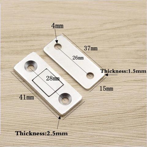 Strong Ultra Thin Magnetic Door Catch Door Closer lock Door Latch Door Magnet for Furniture Cabinet Cupboard with Screws ► Photo 1/5