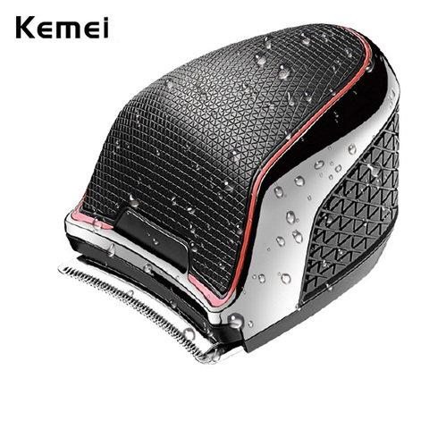 Kemei Home Fade Cordless Hair Clipper for Men Waterproof Beard Trimmer Self-Hair Cut for Shaving Baldheaded Wide Curved Blade ► Photo 1/1