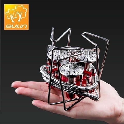 Bulin B6-A Three Gas Burners Camping Split Gas Stove Backpack Stove Outdoor Cookware Cooking Picnic Stove Gas Furnace ► Photo 1/6