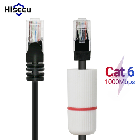 Hiseeu Cat6 Ethernet Cable RJ45 50M 20M Lan Cable for CCTV Camera CCTV Security Camera System 65ft 164ft RJ45 Network Cord ► Photo 1/6