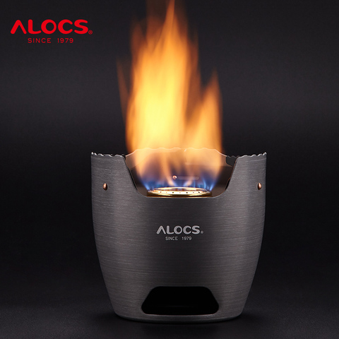 Alocs CS-B15S Camping Alcohol Stove Wood Charcoal Stove Spirit Burner Compact Portable Backpacking Hiking Camping Furnace Picnic ► Photo 1/6