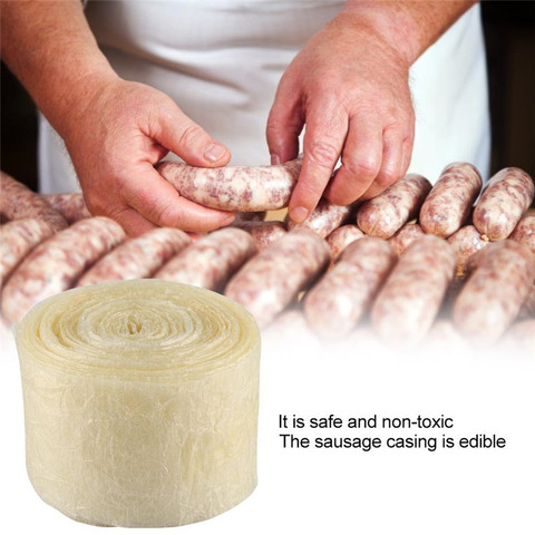 50mm 8M Edible Sausage Casings Packaging Pork Intestine For Sausage Tube Casing for Sausage Hot Dog Hamburger Sausage Tools ► Photo 1/6