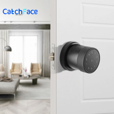 Upgrade Electric Smart Lock  Digital Keypad Smart Door Lock  Newest Waterproof App Password RIFD Card Door Lock Home Security ► Photo 1/6