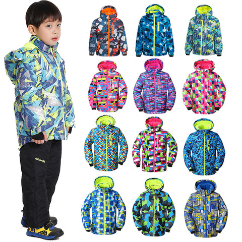 Winter Kids Ski Jacket Windproof Waterproof Warm Jacket Girls Boys Outdoor Wear Skiing Snowboarding High Quality Snow Jacket ► Photo 1/6