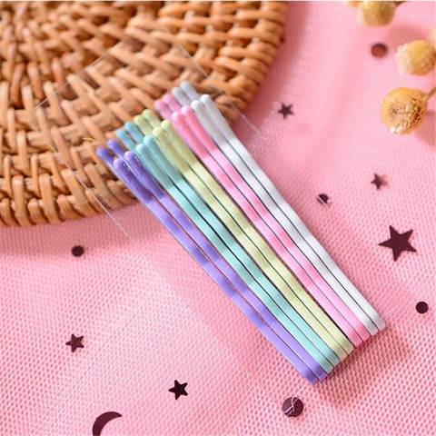 10Pcs/Set Girls Women Colorful Hairpins Hair Clip Lady Bobby Pins Invisible Wave Hairgrip Barrette Hair Clips Accessories ► Photo 1/6