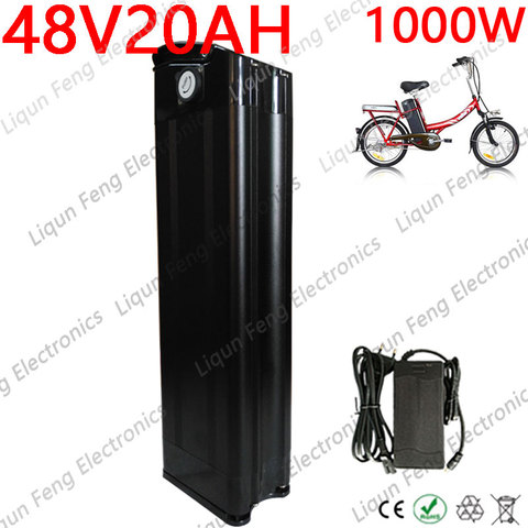 48V 8AH 9AH 10AH11AH 12AH 13AH 15AH 16AH 20AH Seat Tube Silver Fish Li-ion Battery For Electric Bike Bicycle Fiets Accu Akku48V ► Photo 1/6