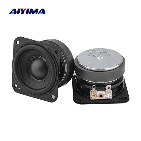 AIYIMA 2 inch 8 ohm 10W Audio Speaker Wool Basin Dual Magnetic Full Range Loudspeaker DIY Sound Amplifier Computer Speakers 2PCS ► Photo 1/6