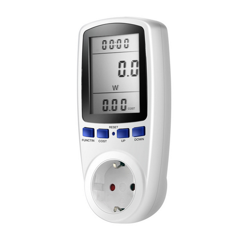 EU Digital Wattmeter Power Meter Energy Meter Voltage Wattmeter Power Analyzer Electronic Energy Meter Measuring Outlet Socket ► Photo 1/6