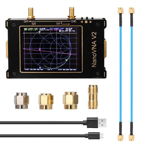 S-A-A-2 NanoVNA V2 3G Vector Network Analyzer 3.2 Inch Antenna Analyzer Shortwave HF VHF UHF Measure Duplexer Filter ► Photo 1/6