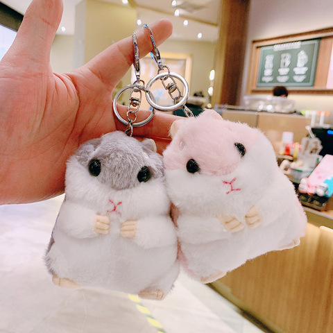 Hamster doll keychain pendant doll hamster cute backpack doll plush ins bag pendant school bag pendant ► Photo 1/5