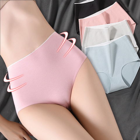 High Waist Cotton Panties Pink  Pink Women Panties High Waist - Plus Size  Cotton - Aliexpress