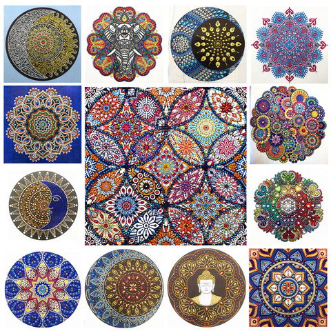 DIY Diamond Painting Special Flower Mandala Diamond 5D Embroidery Painting Cross Stitch Mosaic Crystal Diamond Sticker Decoratio ► Photo 1/6