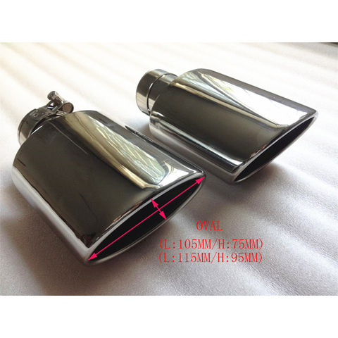 Ellipse  Stainless steel vehicle refitting universal general muffler tail throat Car modification выхлопные системы ► Photo 1/6