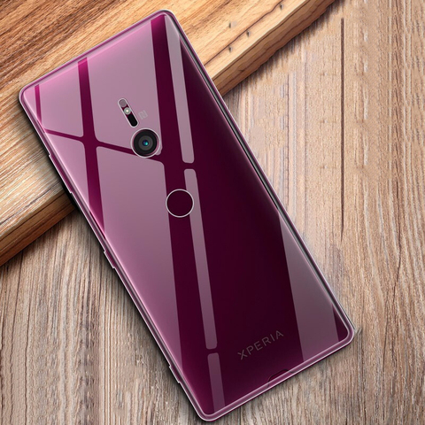 Ultra Thin Clear Phone Case For Sony Xperia XZ4 Compact XZ3 Case Silicone Soft TPU Back Cover For XZ2 Compact XZ2 Case Capa ► Photo 1/6