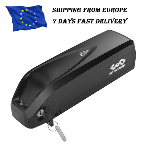 Europ Delivery! 48V 13AH Electric Bike Battery Shark Style 48V 17.5AH 52V 13AH Ebike Battery pack for Bafang 8Fun Convertion Kit ► Photo 1/6