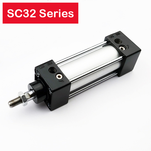 Free shipping SC32 Series pnuematic cylinder Bore 32mm Stroke 25-1000 double acting aluminum air cylinder pneumatic SC cylinder ► Photo 1/6