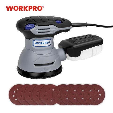 WORKPRO 300W Random Sander with Variable Speed Random Orbit Sander with 10PC sandpaper Dust exhaust and Hybrid dust canister ► Photo 1/6