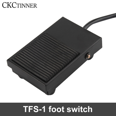1pcs TFS-1 unit foot switch controller SPDT 1 pedal switch with automatic reset line 2M and 16cm Two wire gauges ► Photo 1/6