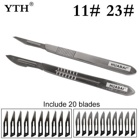 YTH Carbon Steel Blades Surgical Scalpel Blades Replaceable Repair Phone Paper Cut Multifunction Sculpture Carving Knife Scalpel ► Photo 1/6