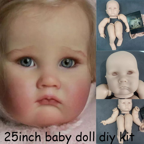 Reborn Kit 25 Inches Reborn Toddler Baby Doll Kit Unpainted Unfinished Doll Parts Bonecas Bebe DIY Blank Doll Kit ► Photo 1/5